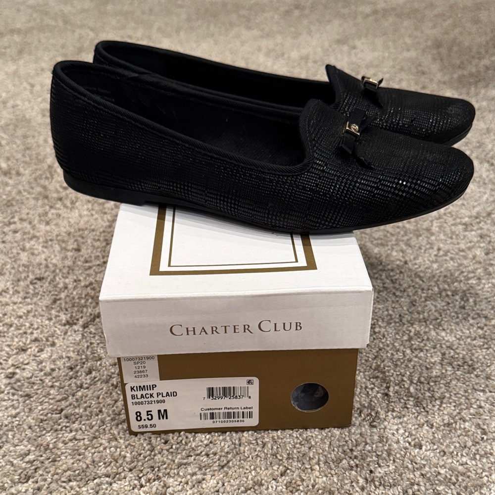 Charter Club Women's Elegant Black Flats